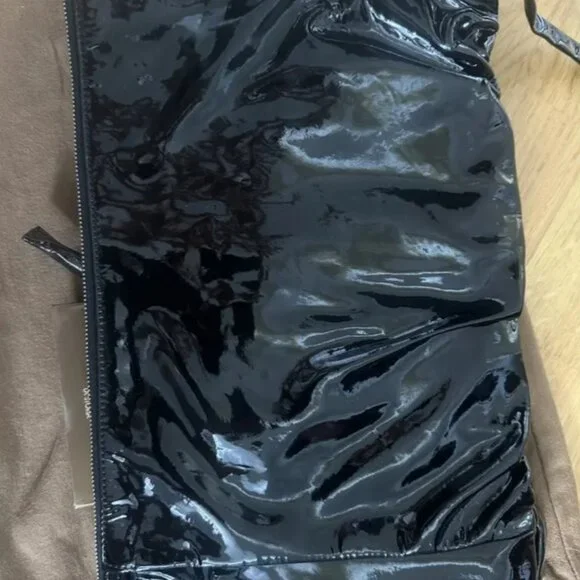 Black Gucci Patent Leather Clutch(BLACK Gucci SHOES NOT INCLUDED)
